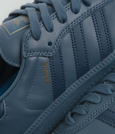 Adidas Samba ADV Shoes in Preloved Ink and Preloved Ink / Gold Metallic