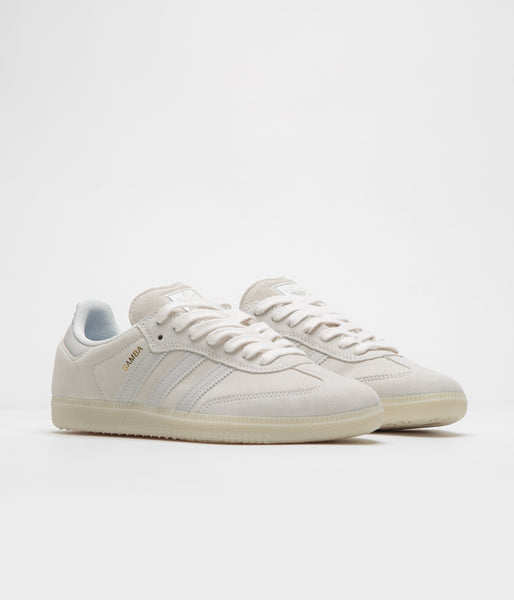 Adidas Samba Shoes - Chalk White / Grey One / Carbon | Flatspot Adidas Samba Shoes - Chalk White / Grey One / Carbon | Flatspot