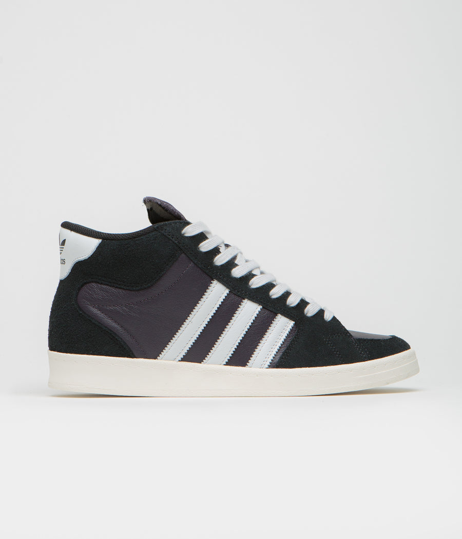 Adidas Superskate Shoes in Core Black and Crystal White / Off White