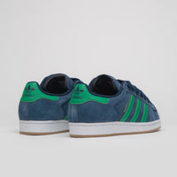 Adidas Superstar ADV Shoes in Collegiate Navy and Green / FTWR White thumbnail