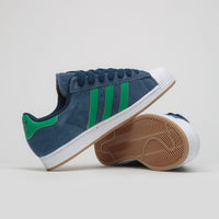 Adidas Superstar ADV Shoes in Collegiate Navy and Green / FTWR White thumbnail