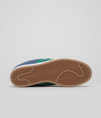 Adidas Superstar ADV Shoes in Collegiate Navy and Green / FTWR White