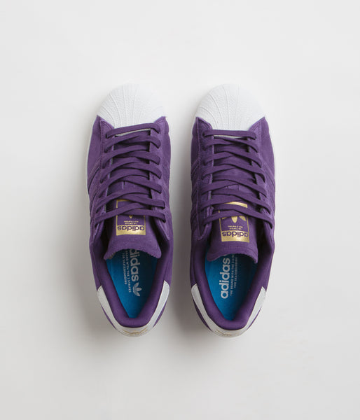 Purple adidas superstar shoes hotsell