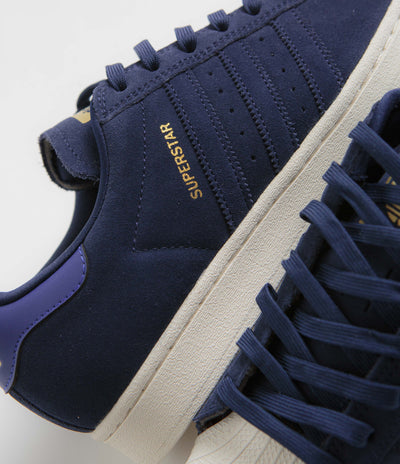 Adidas Superstar ADV Shoes - Dark Blue / Team Royal Blue / Gold Metallic