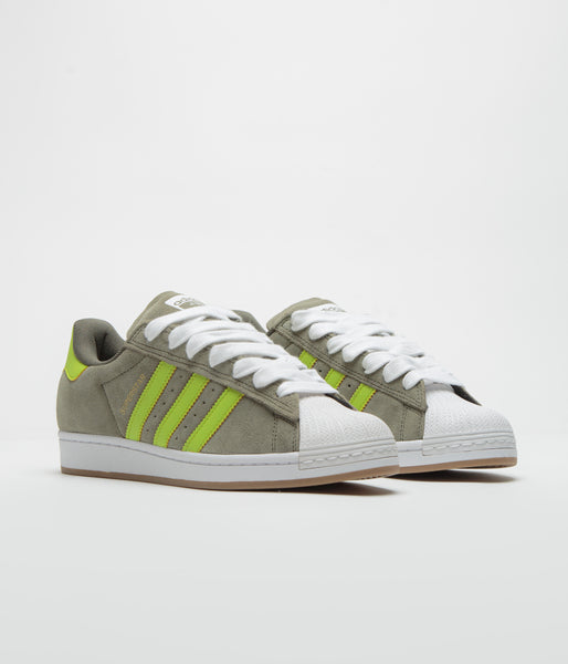 Adidas Superstar ADV Shoes - Olive Strata / Semi Solar Yellow / Gold M