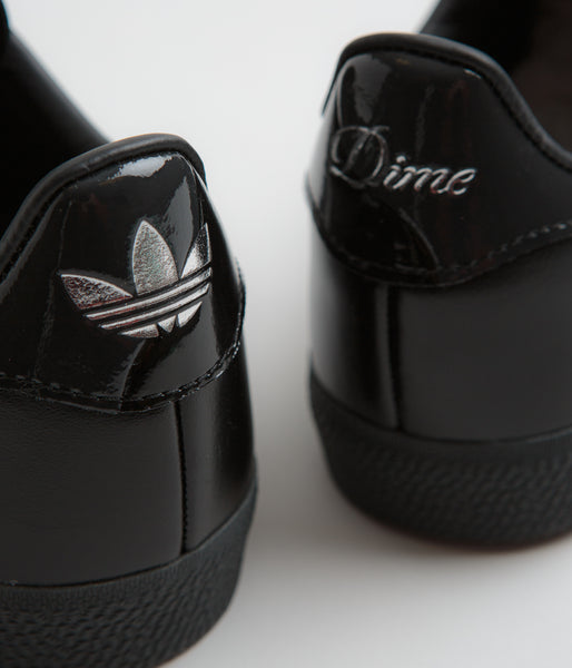 Adidas x Dime Gazelle ADV Shoes - Core Black / Silver Metallic / Carbo