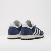 Adidas x Pop Trading Company TRX Shoes in Collegiate Navy and FTWR White / Chalk White thumbnail
