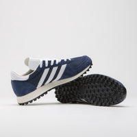 Adidas x Pop Trading Company TRX Shoes in Collegiate Navy and FTWR White / Chalk White thumbnail