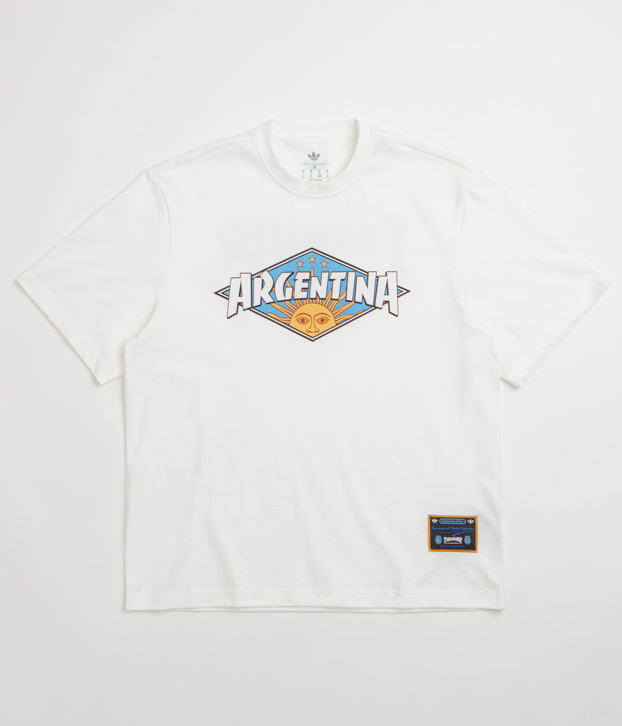 Adidas x Thrasher x AFA Argentina T-Shirt in Core White