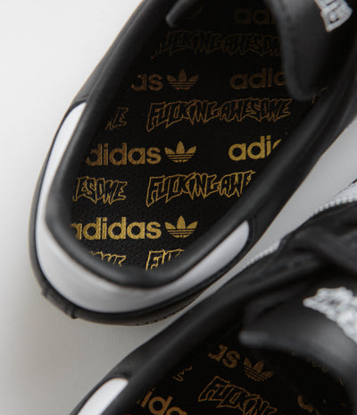 Adidas x Fucking Awesome Samba Shoes - Core Black / FTWR White / Gold Metallic