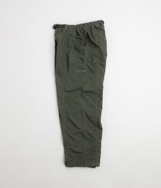 and wander Crinkled Nylon Pants - Olive, view 3