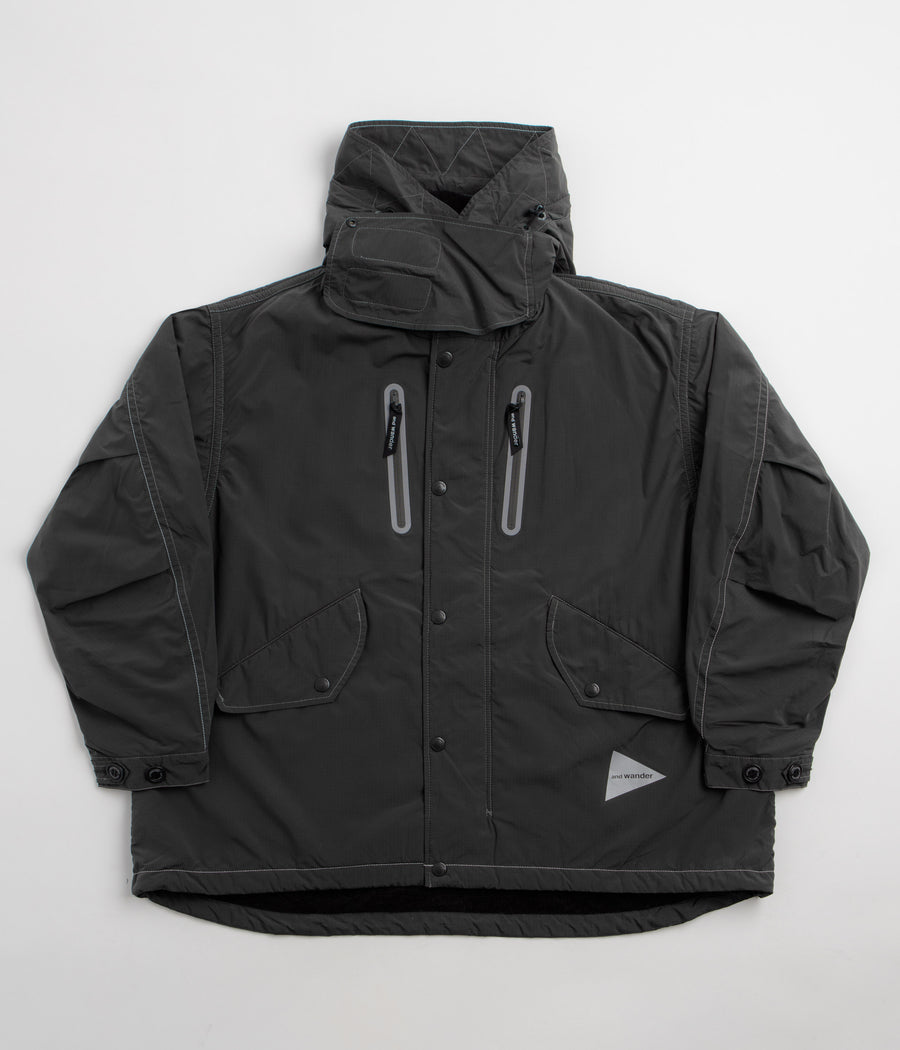 and wander Fishtail Octa Coat - Charcoal