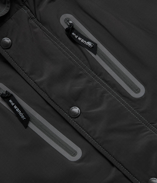 and wander Fishtail Octa Coat - Charcoal, view 9