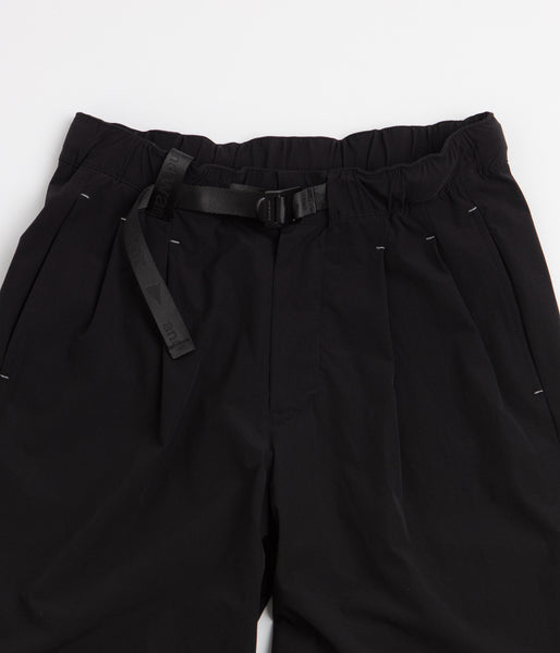 and wander Light Cloth Wide Pants - Black, view 3