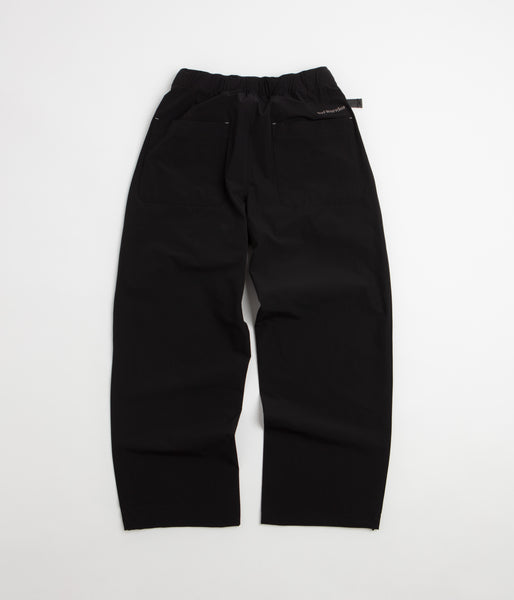 and wander Light Cloth Wide Pants - Black, view 6