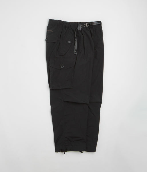 and wander Oversized Cargo Pants - Black | flatspot