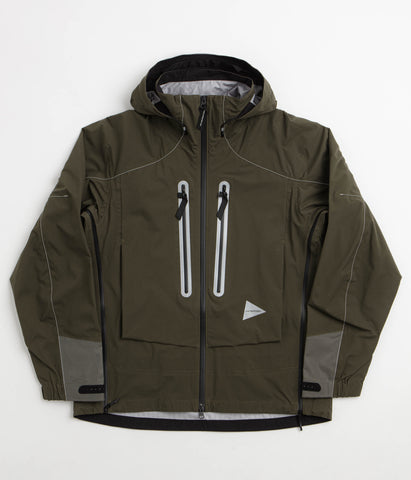 and wander Pertex Shield Rain Jacket - Khaki, view 9