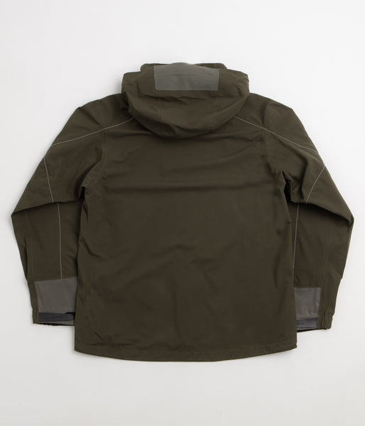 and wander Pertex Shield Rain Jacket - Khaki, view 3