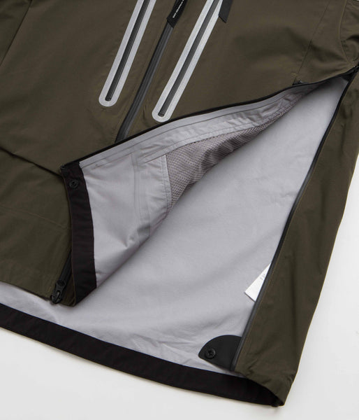 and wander Pertex Shield Rain Jacket - Khaki, view 6