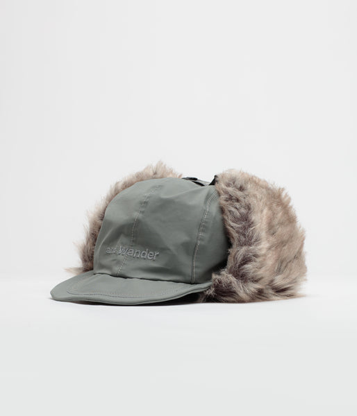and wander Rainproof Ear Flap Cap - Light Grey, view 2