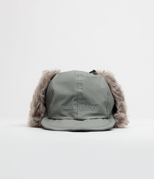 and wander Rainproof Ear Flap Cap - Light Grey, view 4