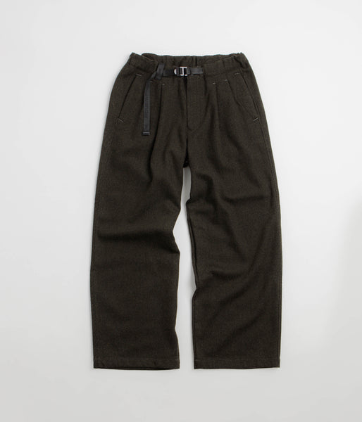 and wander Rewool Tweed Wide Pants - Khaki, view 2