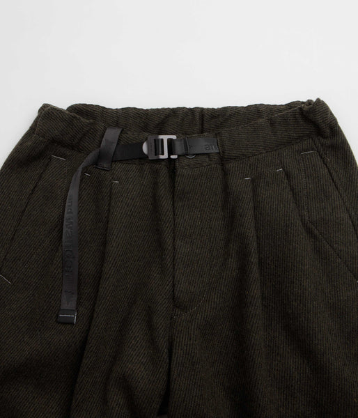 and wander Rewool Tweed Wide Pants - Khaki, view 5