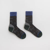 and wander Wool Socks in Charcoal thumbnail