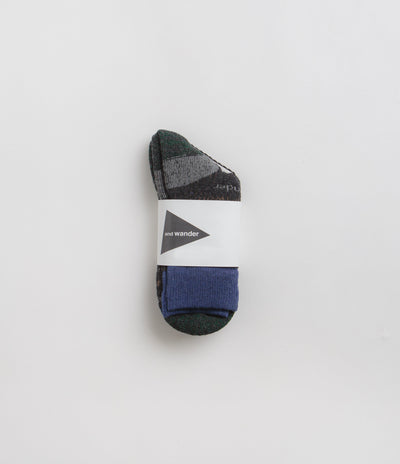 and wander Wool Socks in Charcoal