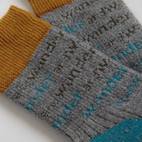 and wander Wool Socks in Light Grey thumbnail