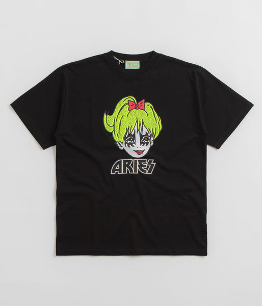 Aries Kiss T-Shirt - Black | Flatspot