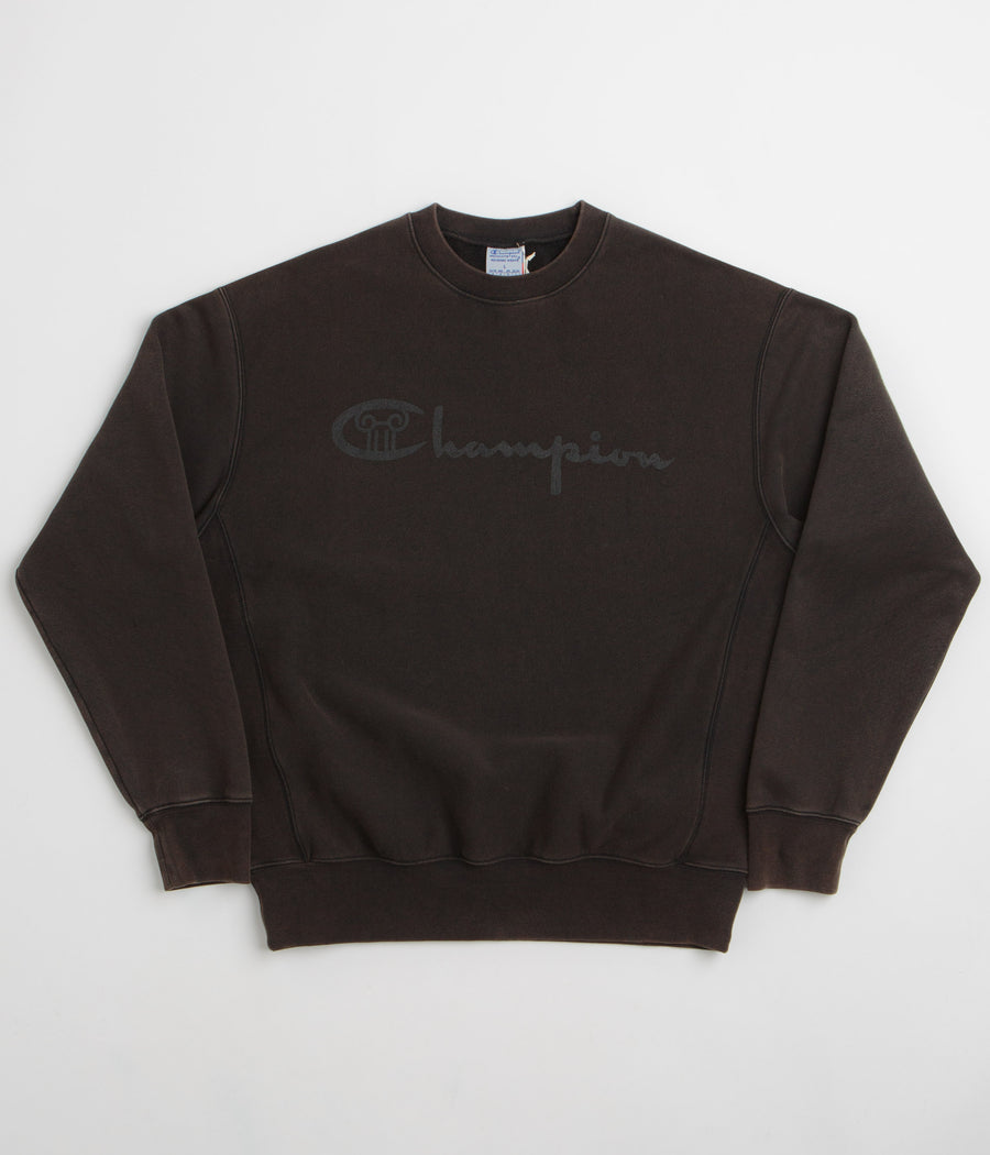 Aries x Champion Decentralised Crewneck Sweatshirt in Black