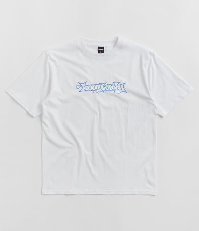 Baglady Bootleg Throw Up Logo T-Shirt - White