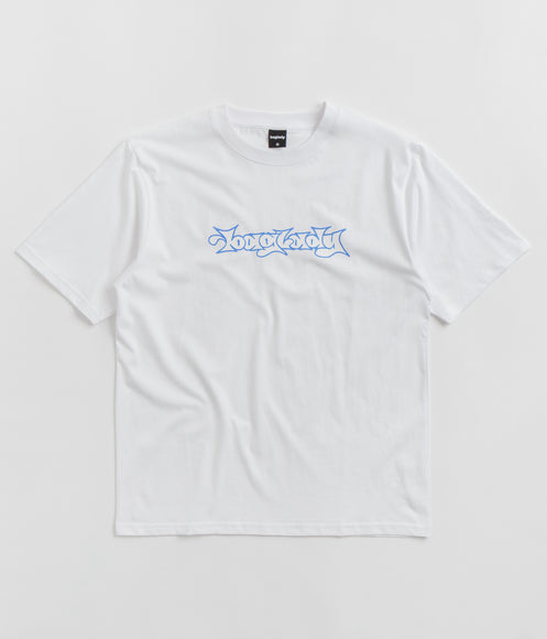 Baglady Bootleg Throw Up Logo T-Shirt - White