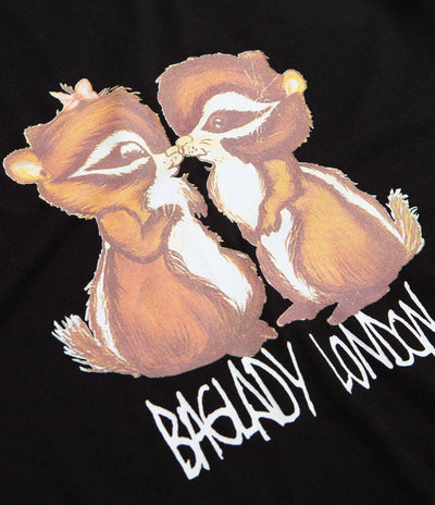 Baglady Chipmunk Love T-Shirt - Black