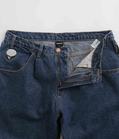 Baglady Logo Jeans - Indigo Blue