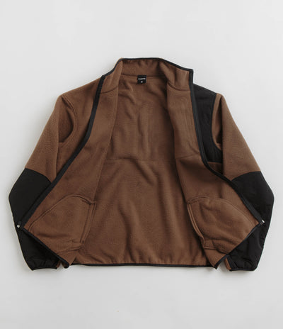 Baglady Zip Up Fleece - Tawny Brown