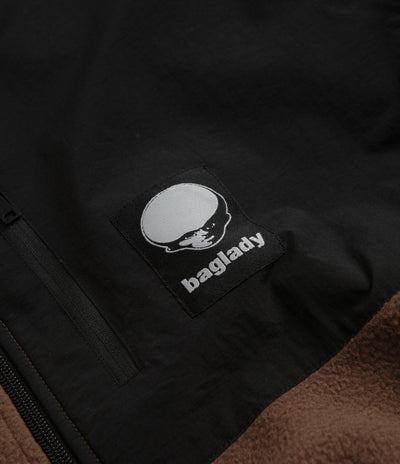 Baglady Zip Up Fleece - Tawny Brown