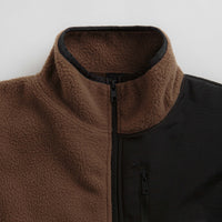 Baglady Zip Up Fleece - Tawny Brown thumbnail