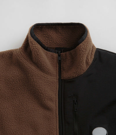 Baglady Zip Up Fleece - Tawny Brown