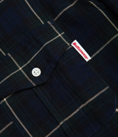 Battenwear BD Scout Shirt in Navy Plaid