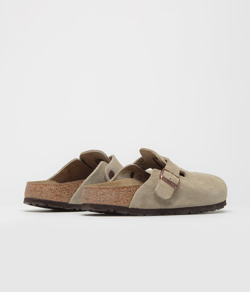 Birkenstock Boston Narrow Clogs - Taupe | Flatspot
