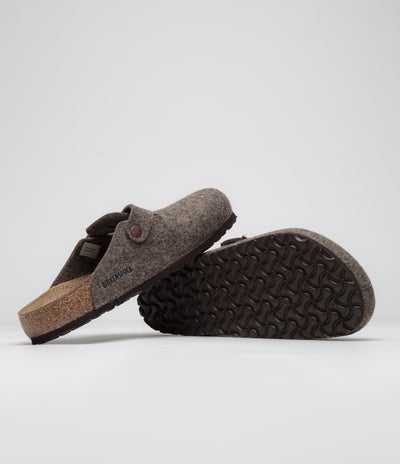 Birkenstock Boston Wool Sandals in Cacao