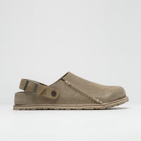 Birkenstock Lutry Premium Suede Sandals - Grey Taupe thumbnail