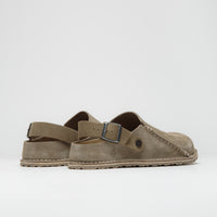 Birkenstock Lutry Premium Suede Sandals - Grey Taupe thumbnail