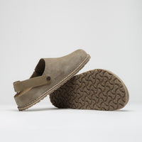 Birkenstock Lutry Premium Suede Sandals - Grey Taupe thumbnail
