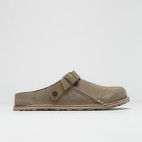 Birkenstock Lutry Premium Suede Sandals - Grey Taupe thumbnail