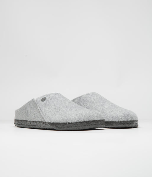 Birkenstock Zermatt Felt Slippers Light Grey Flatspot