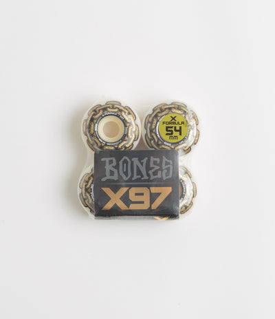 Bones X-Formula Gold Chain 97A V1 Standard Wheels in White and 54mm