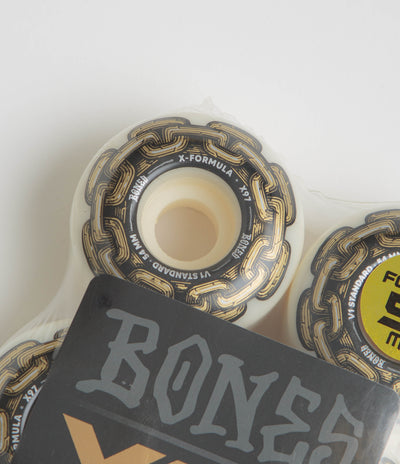 Bones X-Formula Gold Chain 97A V1 Standard Wheels in White and 54mm